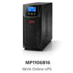 MP1106B16 - BPE 6kVA Online UPS – Rack/Tower (PF 1.0, 2U UPS + 2U Battery Bank)
